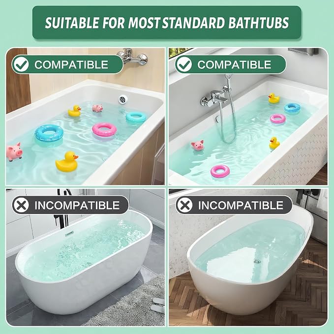 Bathtub Splash Guard for tub Kids& Bath Shelf for Kids – Toddler Bath Tray - Image 7
