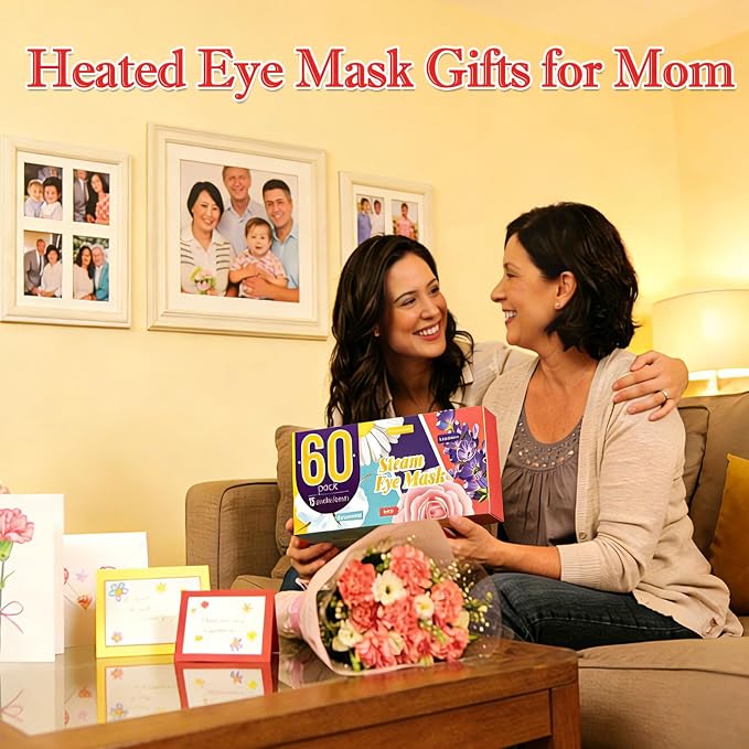 AROIC 60 Pack Steam Eye Masks Disposable, Heated Eye Mask Warm Compress - Image 2