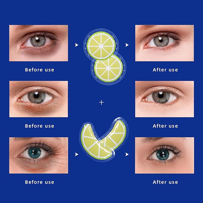 ZNÖCUETÖD Gel Ice Pack Reusable Cooling Eye Pads and Under Eye Patches - Image 7