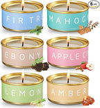 Scented Candles Gift Set, Natural Beeswax Aromatherapy Candles by VedaTindaScent