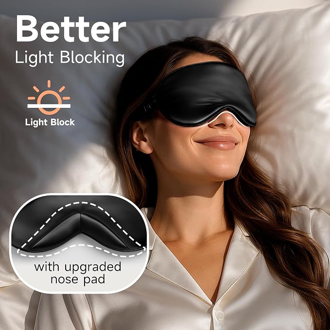 Umisleep Sleep Mask for 100% Pure Mulberry Silk, 22 Momme 6A Soft Eye Masks for - Image 4