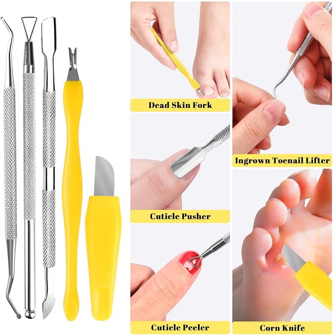 Professional Foot Care Kit, 30-Piece Pedicure Set - Image 4