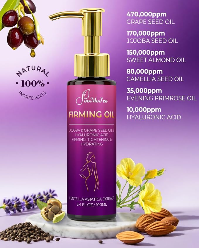 Body Firming Oil, 3.4 FL OZ Body Oil After Shower – - Image 4