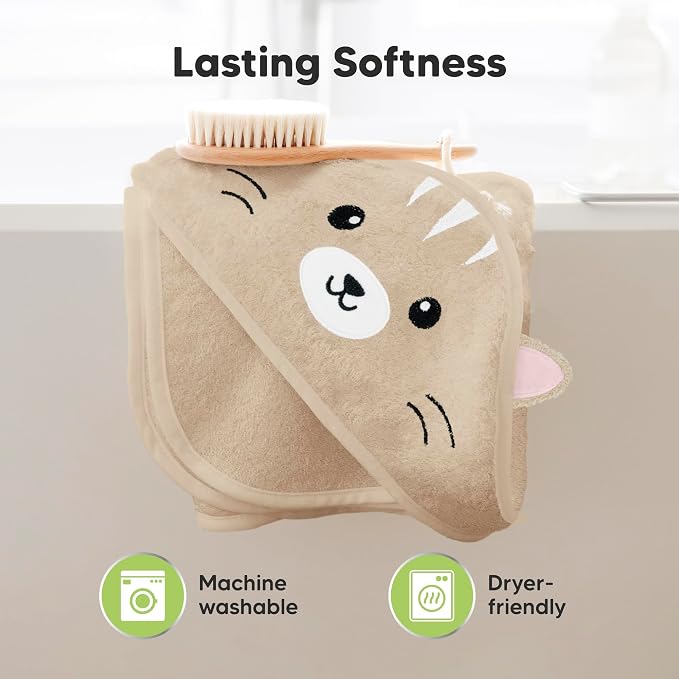 KeaBabies Hooded Baby Towel for Newborn - Image 6