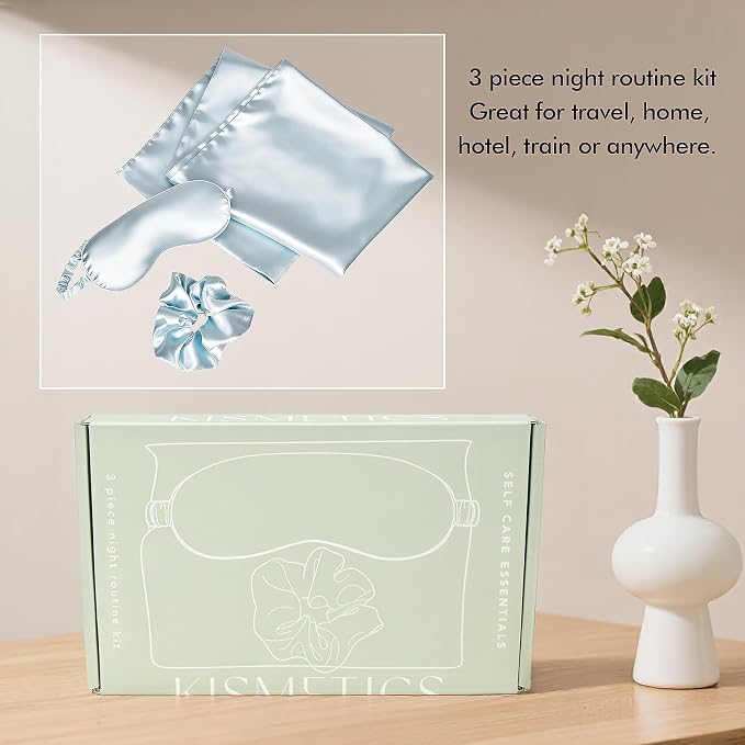 Vegan Silk Sleep Set, Vegan Silk Pillowcase - Image 7
