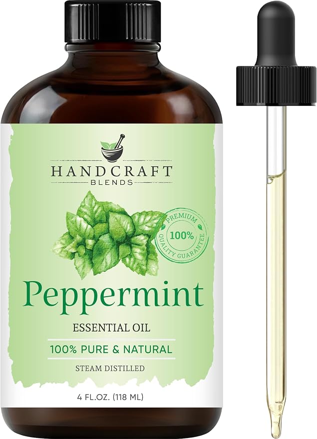 Handcraft Blends Peppermint Essential Oil – Huge 4 Fl Oz – 100% Pure and by HandcraftBlends