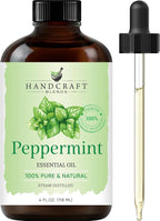 Handcraft Blends Peppermint Essential Oil – Huge 4 Fl Oz – 100% Pure and by HandcraftBlends