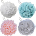 Pack of 4 Bath Sponges Shower Loofahs 60g Bath Exfoliating Sponge Shower Pouf by BTYMS