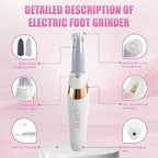 Pedicure Tool, Foot Callus Remover, Electric Pedicure Set, Foot Care, Removes - Image 2