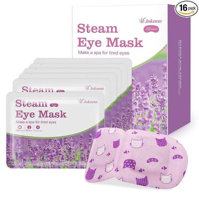 Jekeno Steam Eye Mask, 16 Packs Eye Masks by Jekeno
