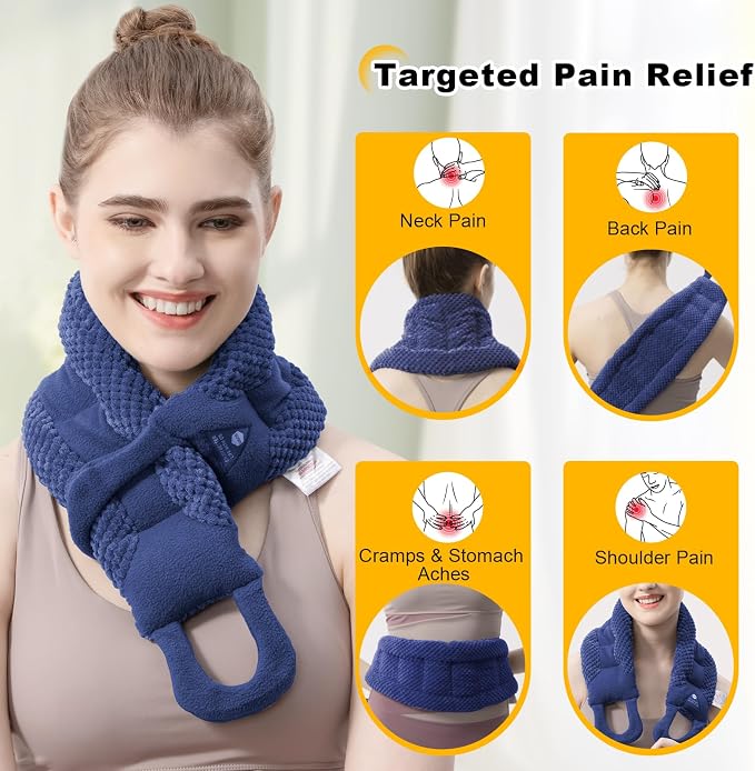 UNCN Long Heating Pad for Neck and Shoulders Back 33 x5.9inches Microwavable - Image 3
