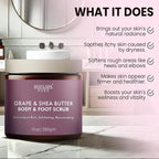 SOULSPA PURE Grape & Shea Butter Body & Foot Scrub - Image 4