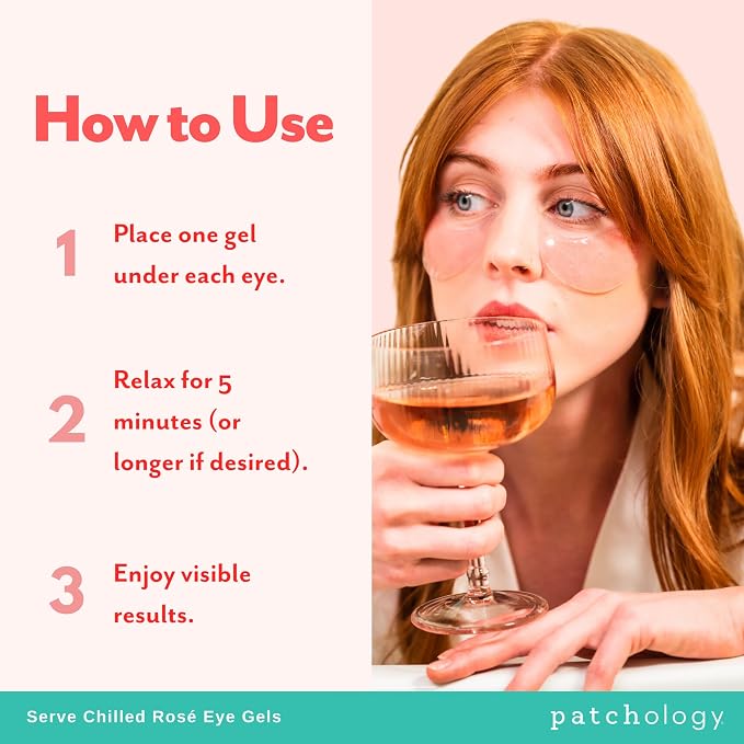Patchology Serve Chilled Rosé Eye Gels - Image 5