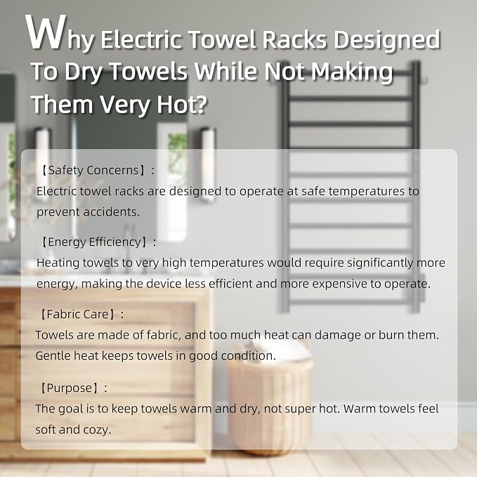 P&Dlusir Towel Warmer, Heated Towel Rack - Image 8