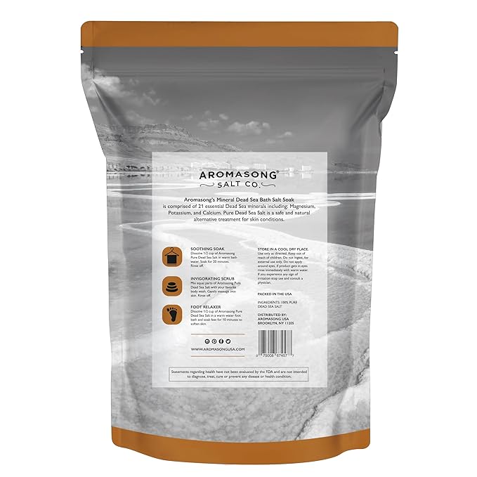 Aromasong Raw Dead Sea Salt for Soaking - Image 7