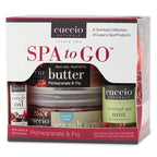 Cuccio 4 Piece Spa To Go Kit – Pomegranate & Fig – Complete Skincare Set by Cuccio