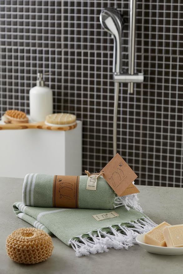 Hand Towels - Set of 2, Thin Light Compact Travel Towels, Cotton Turkish Hand - Image 8