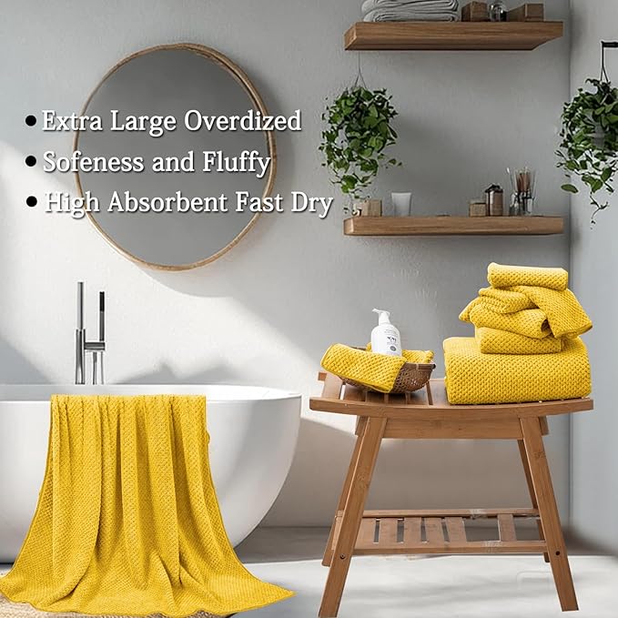 Extra Large Bath Towels Set 35x70 Inches - Image 3