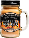 Our Own Candle Company Campfire S’Mores Scented Candle, Mason Jar, Long Lasting by OurOwnCandleCompanycandles