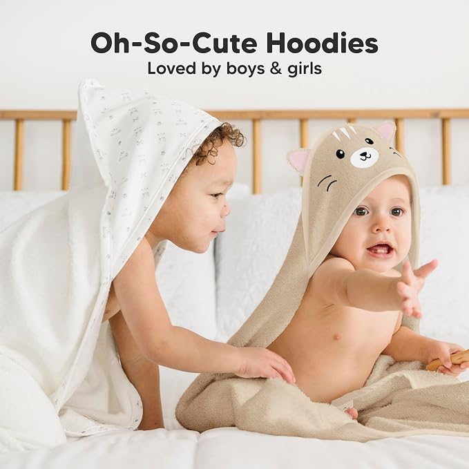 KeaBabies Hooded Baby Towel for Newborn - Image 7