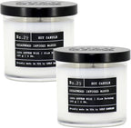 Lulu Candles | Cedarwood Infused Mango | Luxury Scented Soy Jar Candle | Hand by LULUCANDLES