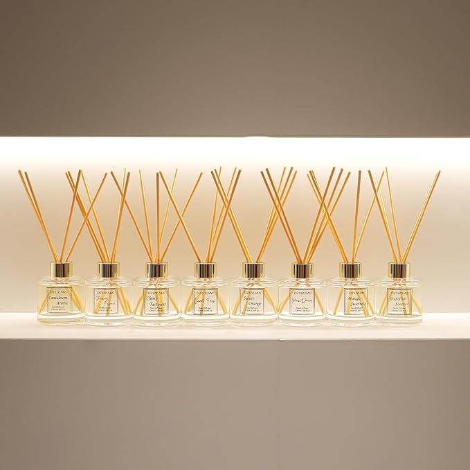 100ml Scent Diffuser with 6 Fiber Sticks, 3.5 oz Reed Diffuser Set Aromatherapy - Image 8