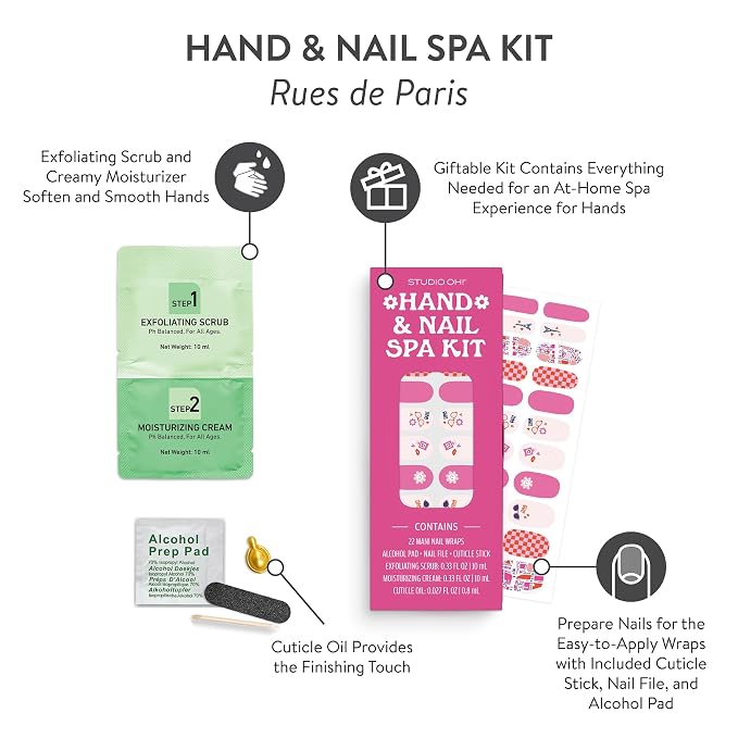 Studio Oh! Hand & Nail Spa Kit, Mini Nail Kit - Image 2