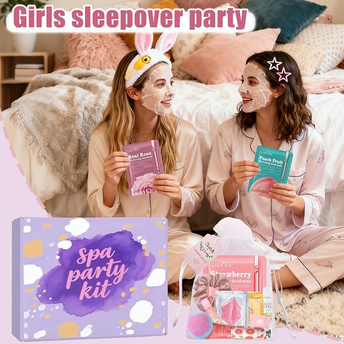 132PCS Spa Party Supplies for Women, Spa Party Favors Include Face Masks - Image 4