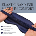 Silk Satin Sleeping Eye Mask, Soft Breathable Blackout Eyeshade Eye Cover - Image 4