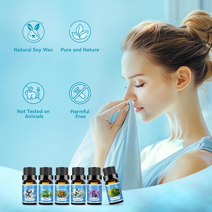 Clean Essential Oils Set for Diffuser & Candle Making | 6 Pack Premium - Image 6