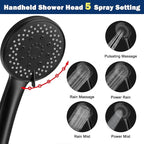 NearMoon Filtered Rain Shower Head, High Pressure 8″Square, and 5 settings - Image 5
