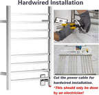 HEATGENE Towel Warmer, Heated Towel Warmer Rack, Wall-Mounted Hardwired/Plug-in - Image 2