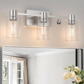 3-Light Brushed Nickel Wall Sconces by Esfos
