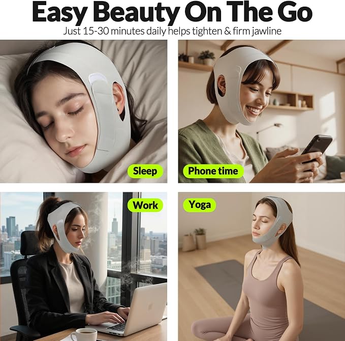 Lymphatic Contour Face Brush & V Line Lifting Mask, Chin Sculpting and Lifting - Image 6
