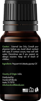 Handcraft Blends Peppermint Essential Oil – 0.33 Fl Oz – 100% Pure and Natural - Image 2
