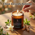 Vanilla Sandalwoods Scented Candle - Image 6
