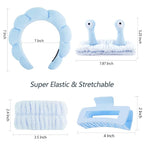 VELSCRUN Spa Headband, Makeup Face Wash Skincare Headbands, Stuff - Image 7
