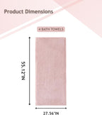 sakano 4-Piece Bath Towel Set, Quick-Dry Absorbent Lint Free & Launder Soft - Image 2