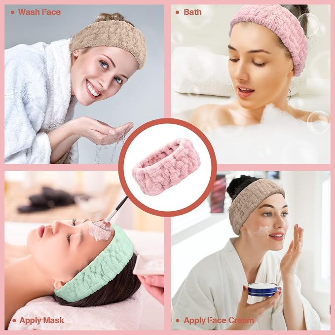 Chuangdi 3 Pieces Terry Cloth Elastic Headbands - Image 6