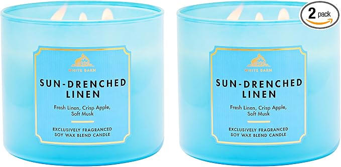 Bath & Body Works Sun-Drenched Linen 3-Wick Candle by BathBodyWorks