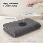 ecolook Bath Towels Set of 4, 100% Cotton, 27 x 55 Inches, Quick-Drying & - Image 6