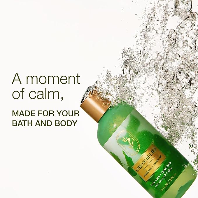 Bath & Body Works Eucalyptus Spearmint Body Wash & Foam Bath, Aromatherapy - Image 2
