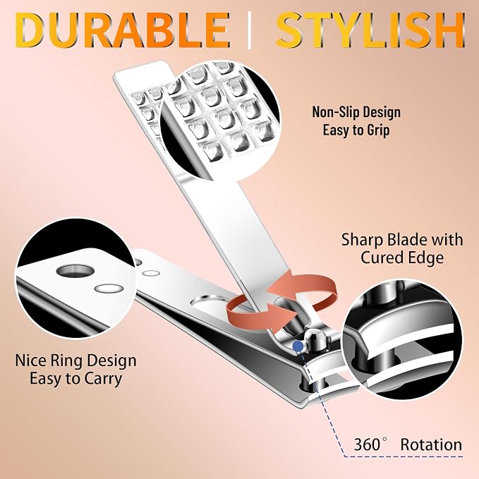 Manicure Set 16 In 1 Professional Stainless Steel Pedicure Kit Toenail Clippers - Image 4