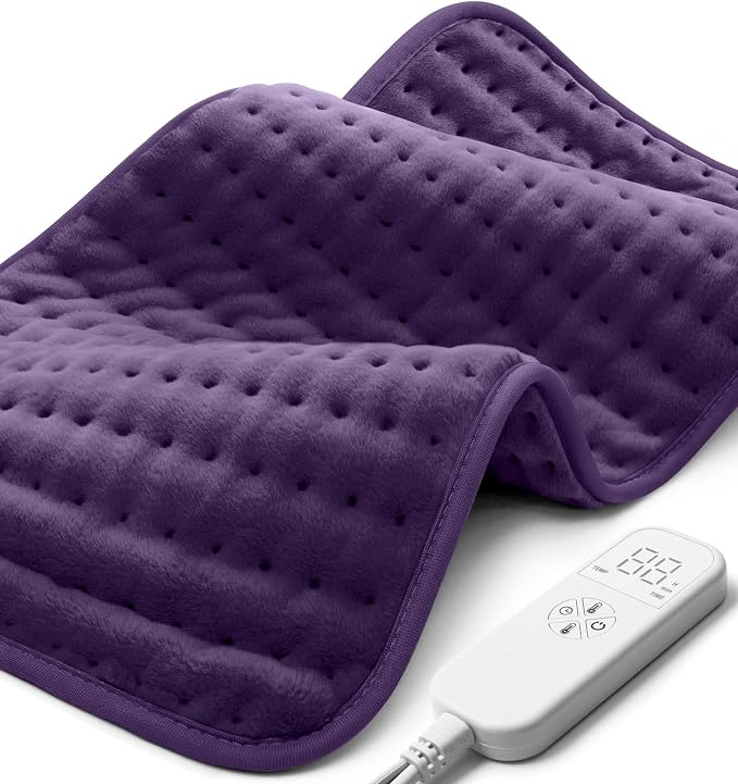 Electric Heating Pad for Back, Neck & Cramps Relief by MIKRALE