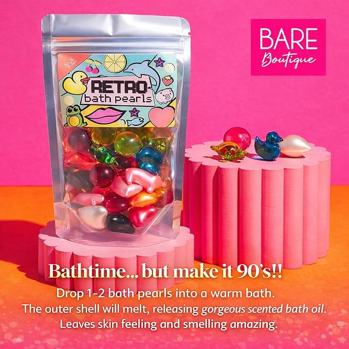 Retro Bath Beads Jumbo Pack of 30. Various Shapes and Scents. Animals, Pearls. - Image 2