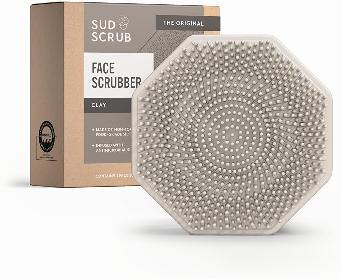Sud Scrub® Antimicrobial Silicone Face Scrubber, 1 Pack, Gentle Face Exfoliator by SudScrub