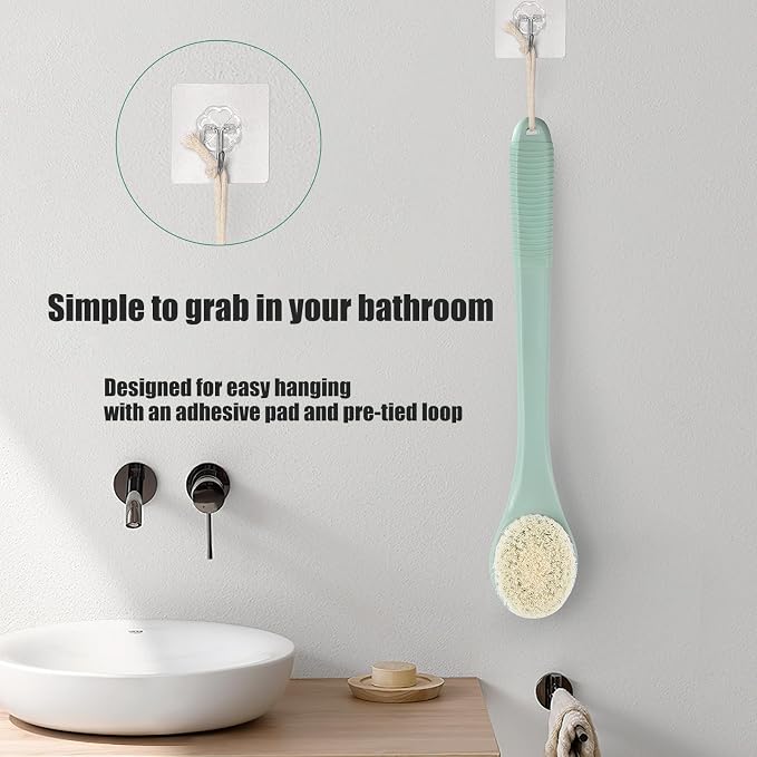 17-Inch Back Scrubber for Shower, Anti-Slip Exfoliating Body Brush for Bath - Image 6