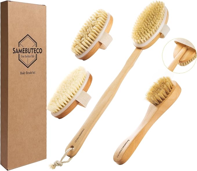 SAMEBUTECO Dry Brushing Body Brush Set by HOME