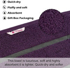 CASA COPENHAGEN Exotic 6Pcs 100% Egyptian Cotton Designer Towels Gift Set- Dark - Image 3