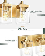 Bathroom Light Fixtures, 5-Light Modern Wall Sconces - Image 3
